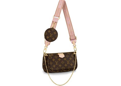 borsa louis vuitton multi pochette accessoires monogram rosa|louis multi pochette handbags.